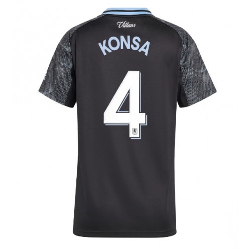 Aston Villa Ezri Konsa #4 Udebanetrøje Dame 2025-26 Kortærmet